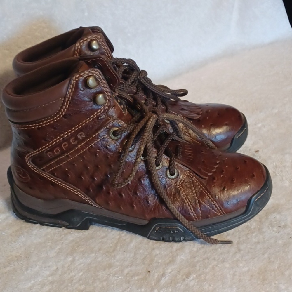 Roper boots brown leather boots men's size 7.5, 40.5 EUR